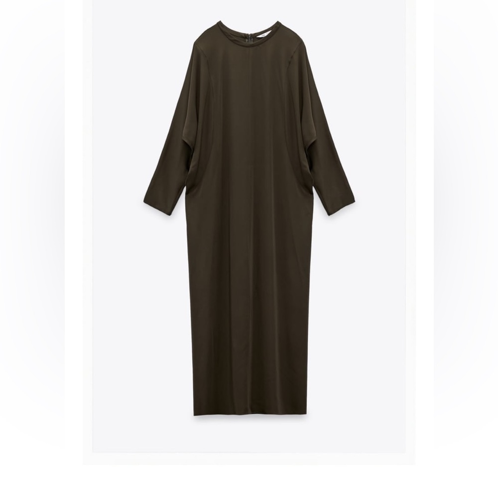 Green midi dress